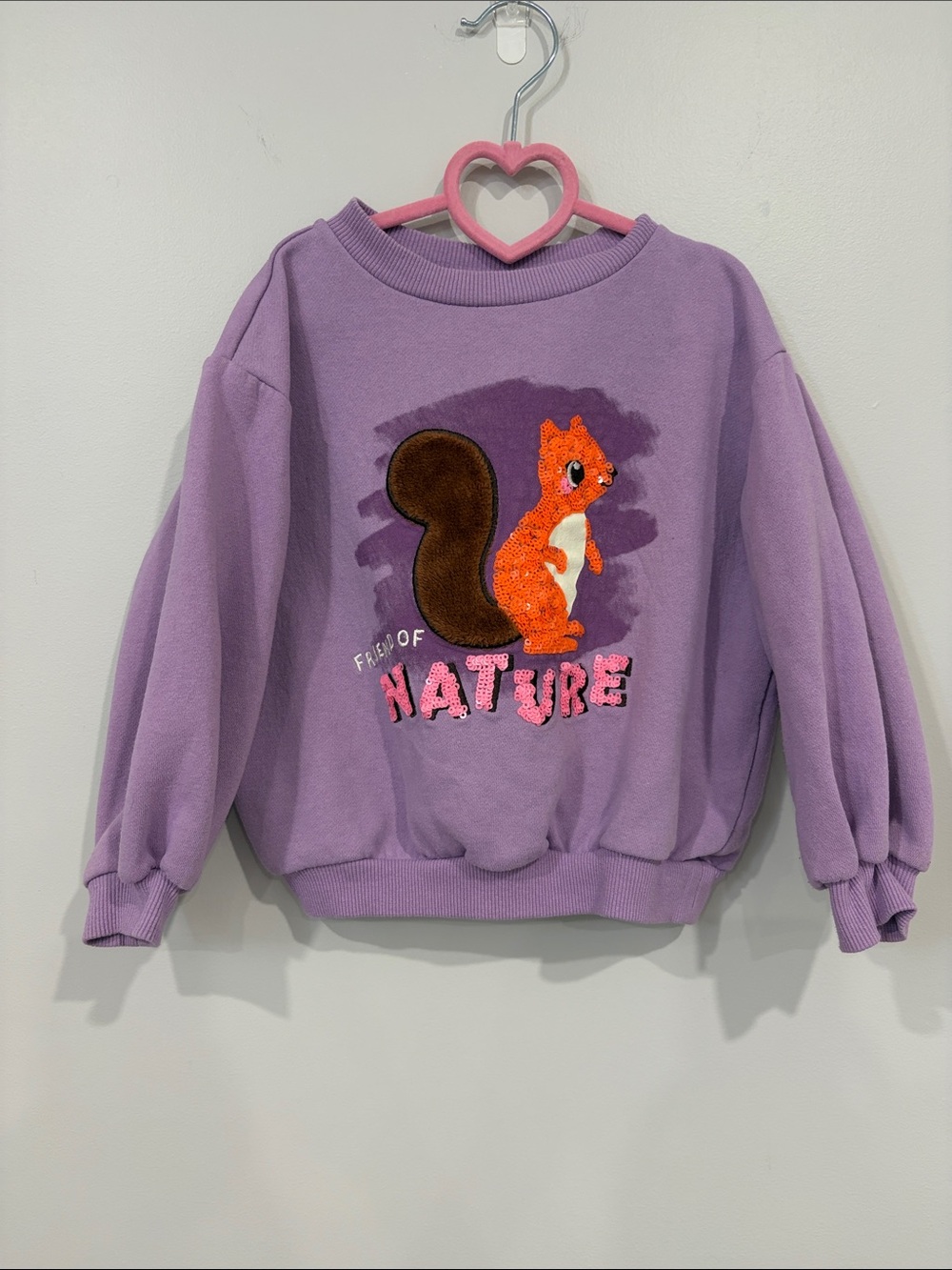 H&M Squirrel Sequin Sweater
